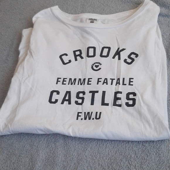 White long sleeve crooks & castles shirt - Picture 1 of 1